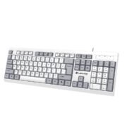 LAPCARE USB Alfa Keyboard 7 Wired Membrane Keyboard | 104-Key US Layout | UV Coated Keycaps | Ergonomic Design | Quiet & Durable Membrane Build | 1-Year Warranty (LOX-106)