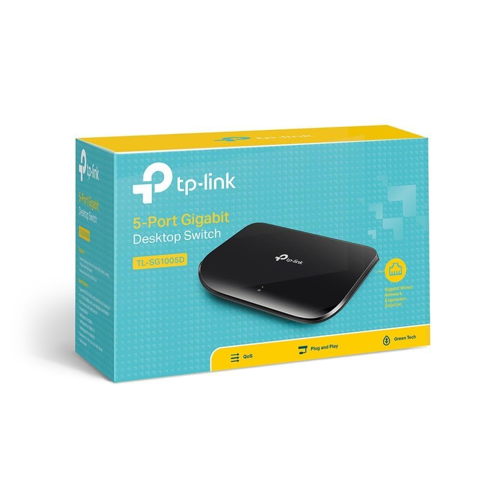 5 Port Gigabit Ethernet Network Switch Hub | Plug and Play | Desktop or Wall-Mount | Plastic Case Ethernet Splitter | Fanless | Traffic Optimization | Unmanaged (TL-SG1005D) - Image 6