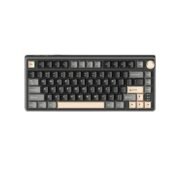 RK ROYAL KLUDGE R75 Wireless Mechanical Keyboard, 75% Percent Custom Gaming Keyboard Gasket Mount RGB Backlit with Knob & PBT Keycaps, BT5.1/2.4GHz/USB-C, Hot Swappable Cream Switch