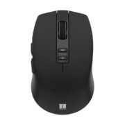 iBall GLIDR Ai1 Smart AI Wireless Mouse, Powered by ChatGPT AI Voice & Text Translation, Voice Typing, Centralized AI Software, 100+ Languages, Dual Mode (BT + 2.4GHz), Rechargeable Battery (Black)