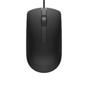 Dell MS116 Wired Mouse, 1000 DPI, Scrolling Wheel, 2 Buttons, 1 x USB, Optical LED Tracking, Plug and Play, Scrolling Wheel, Black
