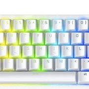 Razer Huntsman Mini - Mercury Edition - 60% Optical Gaming Keyboard (Clicky Purple Switch) - FRML Packaging