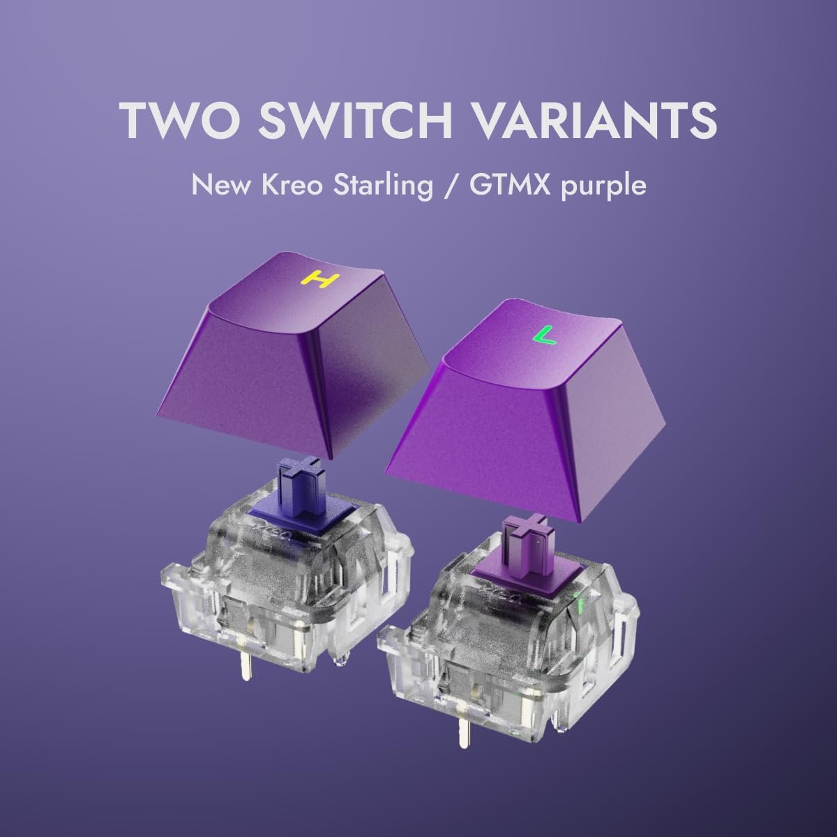 Kreo Swarm 75% Wireless Mechanical Keyboard with Pass-Through Keycaps, Advanced Web Software, Pre-lubed Switches, 5-pin Hot Swap PCB and 5 Layers Sound Absorption, Software Support - Image 5