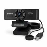 PeopleLink Orion C80 Full HD Webcam -1080p @30fps, 120° Field of View,Built-in Dual Mic,Plug and Play Setup for Video Call, Streaming, YouTube and More,Privacy Shutter with 4X Digital Zoom