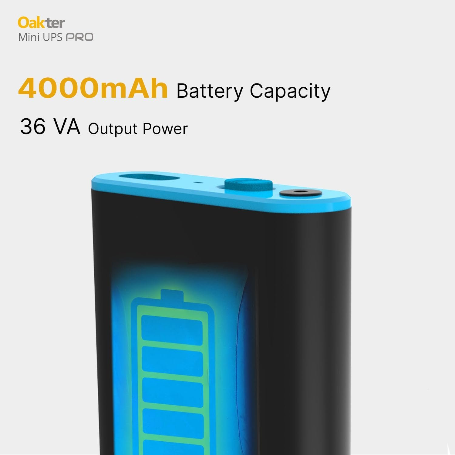 Oakter Mini UPS PRO for High Capacity WiFi Routers 12V & Upto 3A | Battery 2X4000 mAh | Power Backup Upto 8 Hours | Support Jio, Airtel & Other Routers | Current Surge & Deep Discharge Protection - Image 7