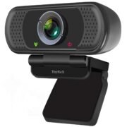 ToyNeX Full HD 1080P Webcam with Microphone, Pro Streaming Computer Camera, Widescreen USB Web Camera for Desktop PC Laptop.(Black)