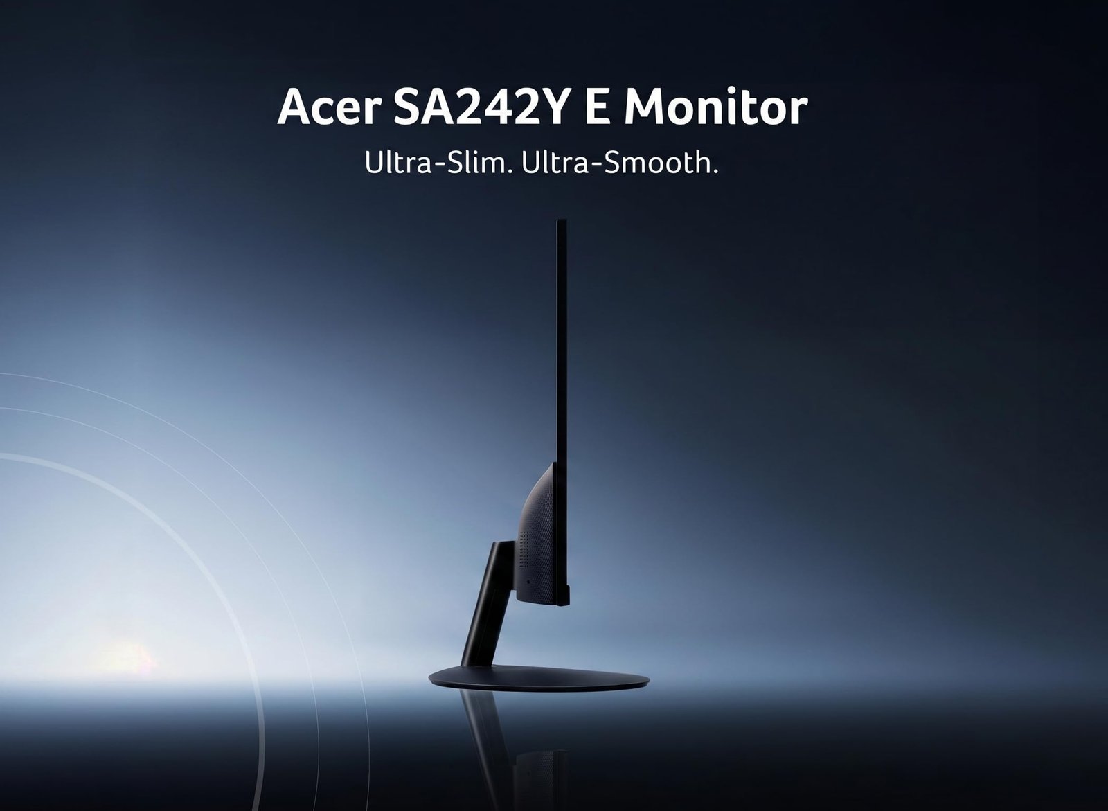 Acer SmartChoice SA242Y E 23.8 Inch Full HD IPS Monitor I 100Hz Refresh Rate I 1ms VRB I AMD FreeSync I Ultra Slim ZeroFrame Design I VisionCare I HDMI & VGA Inbox HDMI Cable I VESA Mount I Black - Image 2