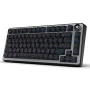 EvoFox Ronin X75 Plus Tri-Mode Gaming Wireless Mechanical Keyboard, Gasket Mount, 5 Layer Sound Dampening, South Facing LED, Pass-Through Keycaps, 8000 mAh Battery, Hot Swap, Multi OS Web Software