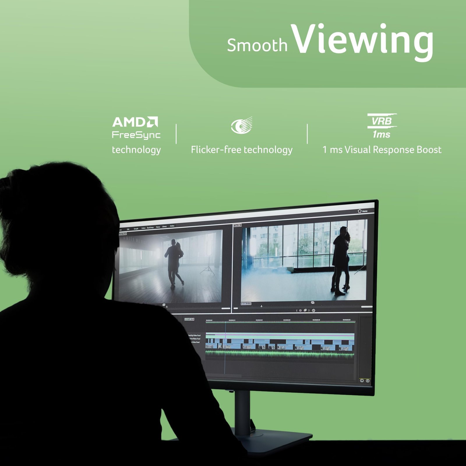 Acer RS242Y P1 23.8 Inch IPS FHD Monitor | 144Hz Refresh | 1ms VRB | AMD FreeSync | Ultra Slim 6.9mm ZeroFrame Design | HDMI + VGA | 99% sRGB | Dual Glass Design | Built-in Speakers | Tilt Adjustable - Image 7