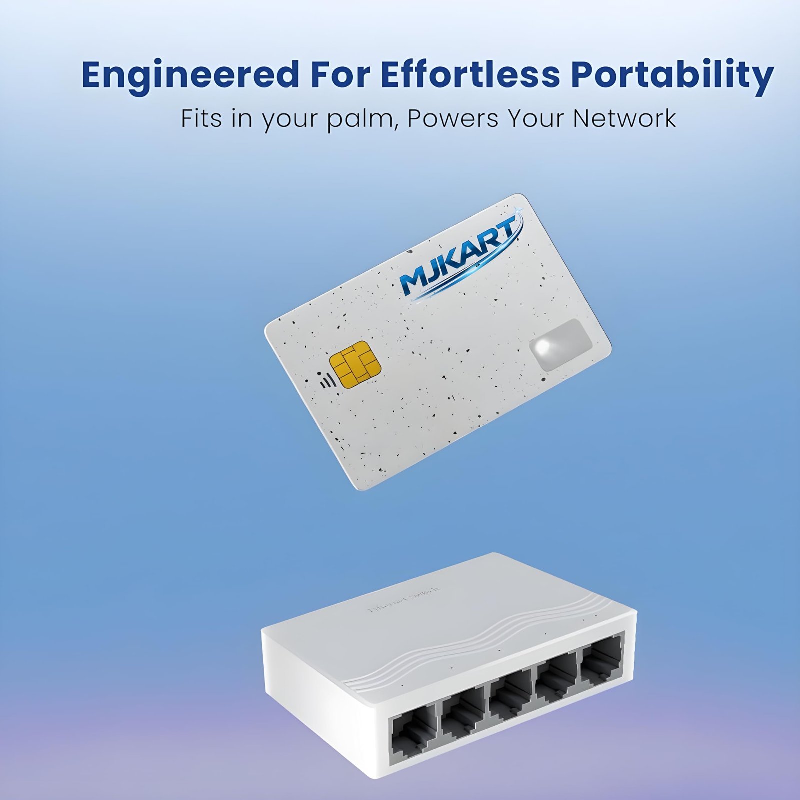 Mjkart 5 Port Fast Ethernet Switch 10/100 Mbps LAN Network Hub | Plug & Play Unmanaged, Fanless Silent Design | RJ45 LAN Expander for PC, Laptop, Smart TV, CCTV, Router & Gaming - Image 4