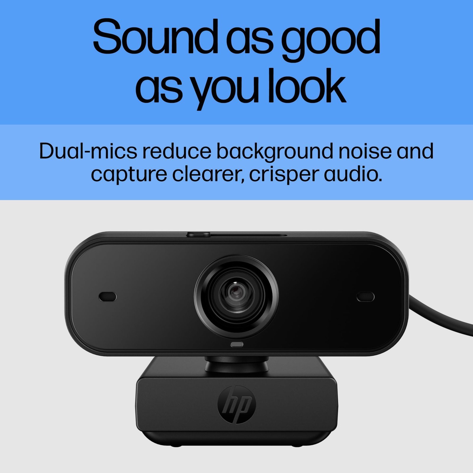 HP 430 FHD Webcam, 2MP, Portable Plug-and-Play Webcam with Dual mics and auto Adjustment - Image 4