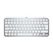 Logitech MX Keys Mini for Mac Minimalist Wireless Illuminated Keyboard with Free Adobe Subscription, Compact, Bluetooth, Backlit Keys, USB-C, Tactile Typing, Metal Build-Pale Grey