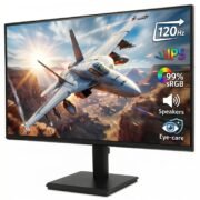 Acer Vero V247Y G 23.8 Inch Full HD IPS Monitor I 120Hz Refresh, AdaptiveSync I 99% sRGB, 1500:1 Contrast I 2x2W Speakers I HDMI +VGA I ZeroFrame I VisionCare 2.0 I VESA I Energy Star I Black
