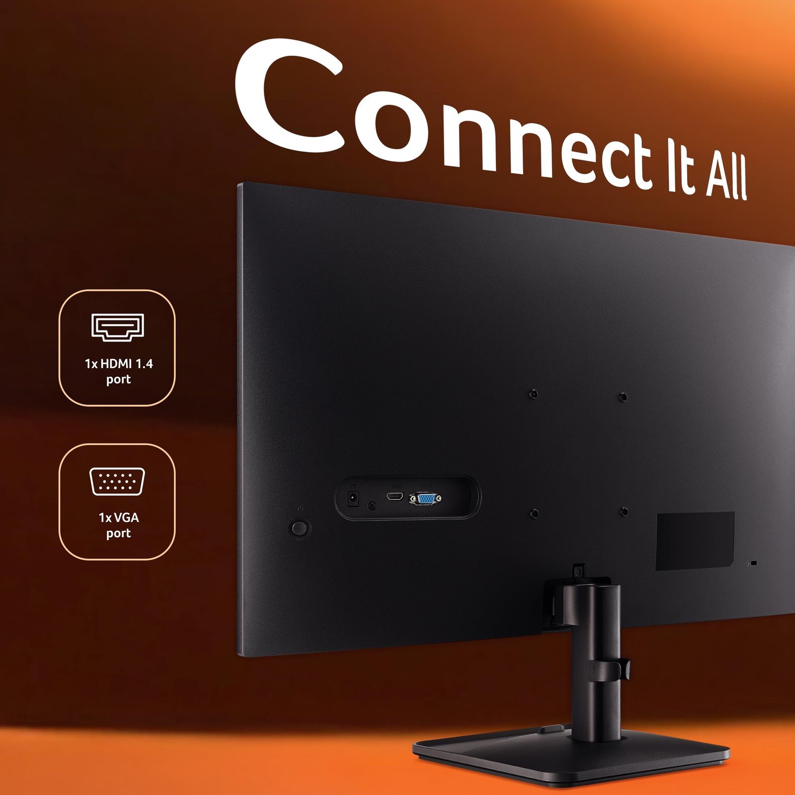 acer EK240Y P0 23.8 Inch VA Panel Full HD Backlit LED Monitor I 144Hz Refresh Rate, 1MS VRB Response Time, AMD FreeSync I 1 x VGA 1 x HDMI with Inbox HDMI Cable I Zero Frame Design I Eye Care I Black - Image 3