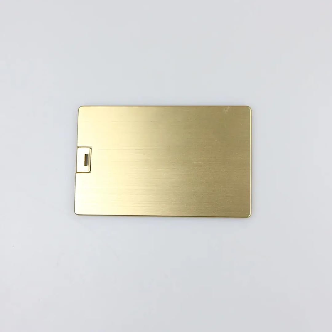 SippyTales ~Metal Card Style USB Flash Drive, Portable Slim Card Shaped Memory Stick for Business, Premium Look, 2.0 Pen Drive, Corporate Gifting, High Speed, Upto 15MBPS (Golden, 8, GB) - Image 5