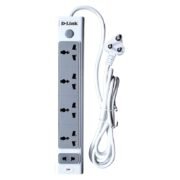 4+1 Universal Socket Power Strip with 2M Heavy-Duty Copper Cable | Smart Fuse with Surge & Overload Protection | Flame-Retardant, Child-Safe Design | Ideal for Home, Office & Study Setups