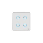 Smart Switch Board: 4 x Switch Module (White, Pack of 1) | No Hub Required | Compatible with Alexa, Google Assistant & Siri
