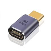 USB C Adapter, USB Type C Male to Female Adapter Extender Support 100W, 40Gbps, 8K@60Hz for Thunderbolt 4/3, MacBook Pro/Air, Laptop, Tablet, Phones and More Type C Devices (Male to Female)