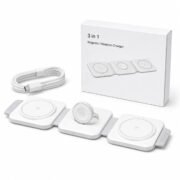 3 in 1 Foldable Wireless Charging Station, White