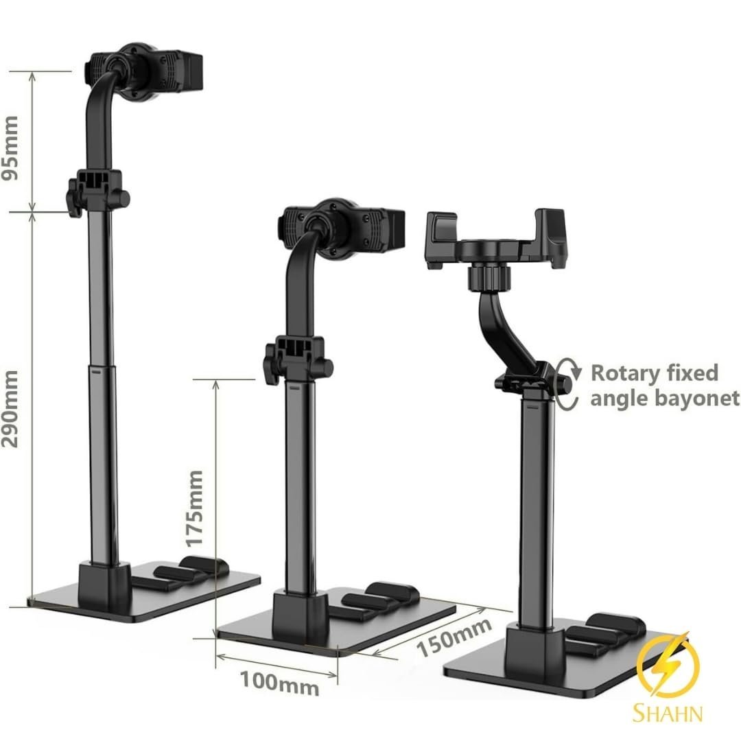 Universal Adjustable Phone Stand: Sturdy Desk Holder with Anti-Slip Clamp for Smartphones and Tablets. - Image 6