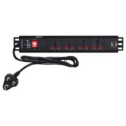 4 Socket Surge Protector (16A) with 2 USB Ports (2.1A) – Child Safety Shutters, Overload Protection, 3m Heavy-Duty Cord – Universal Extension Board for High-Load Appliances