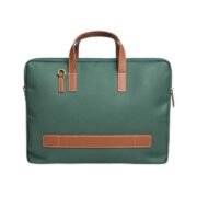 Elegant Green Jute Laptop Sleeve