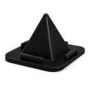 Multipurpose Mobile Phone Stand Holder for Desk | Pyramid Shape Anti-Slip Smartphone Stand for Table, Office & Home Use (Black)
