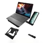 Shyama Adjustable Plastic Foldable Portable Laptop/Desktop Stand, Black