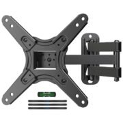 Full Motion TV Monitor Wall Mount for Most 13-43 Inch LED LCD Flat Curved Screen TVs & Monitors, Articulating Arms Swivel Tilt Extension Rotation, Max VESA 200x200mm up to 44lbs, MA1345