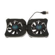 Meri Shopp Portable USB Folding Two 70mm Fans Laptop Notebook Cooling Cooler Pad