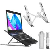 Aluminum Alloy Adjustable Laptop Stand for 10-17 Inch Laptops