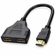 Denmile HDMI Y Splitter Cable 1 in 2 Out, 4K 1080P 3D HDTV Dual Port Adapter, 1 Male to 2 Female HDMI Converter Splitter for TV Monitor Laptop PS3 PS4 PC VR Display [ Mirror Display Only ]