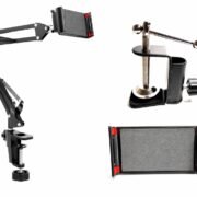Adjustable Mobile Stand for Desk with Clamp | Overhead Arm Phone Holder for Video Recording, Online Classes & Live Streaming | 360° Flexible Long Arm | Compatible with All Smartphone