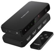 4K HDMI Switch, 3 in 1 Out HDMI Splitter, Triple Multiview Seamless Switcher Selector with Remote Control (Batteries not Included)