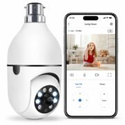 Eyetech 4Mp WiFi Bulb CCTV Camera for Home Security | 360° Rotation | Color Night Vision | Motion Detection Two-Way Audio | Wireless Light Bulb Camera with Mobile App V380 Pro (Heavy Light Camera)
