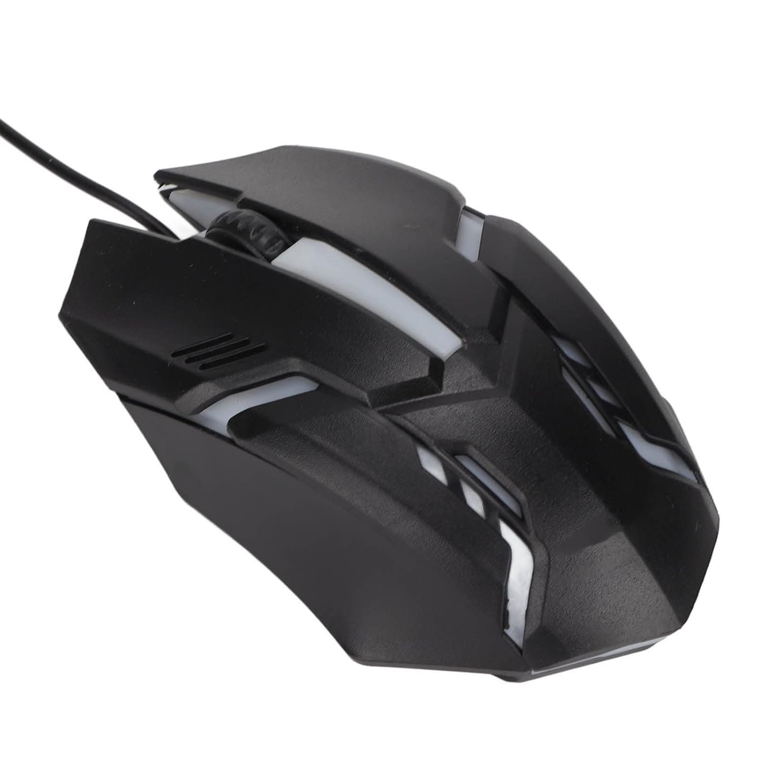 RGB Gaming Mouse, 1600 DPI USB Wired Computer Mice, 3D Scroll Wheel, Adjustable DPI, Ergonomic Mouse for Win10, for Win 8, for Win 7, for Win Vista or for Win (Black)