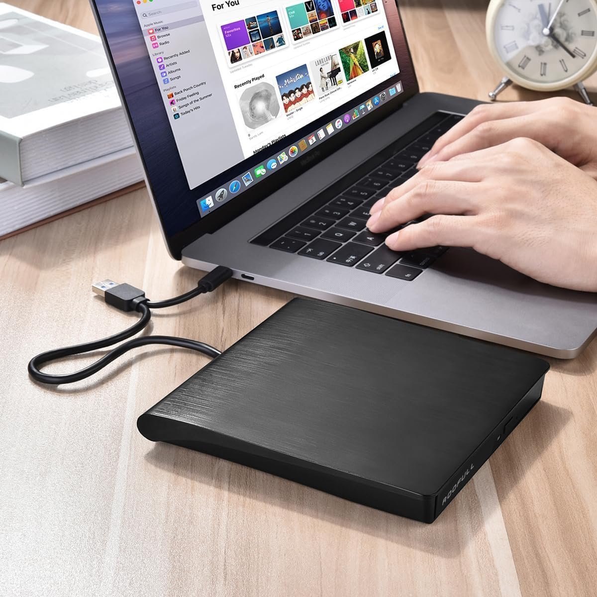 External CD/DVD Drive for Laptop, USB 3.0 CD Burner +/-RW CD ROM External DVD Drive Portable DVD Player for Laptop Desktop PC Ap/ple Mac Windows 11/10/8/7/XP Linux OS - Image 6