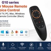 AIR REMOT for G10 Series G10 Air Mouse Remote for Android TV, PC, Mac, Windows Universal Remote Controller (Black)