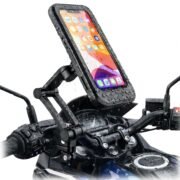 Waterproof Mobile Phone Holder for Bike & Motorcycle | 360° Rotating Adjustable Handlebar Mount | Shockproof & Secure Bike Mobile Stand | Universal Fit for All Smartphones