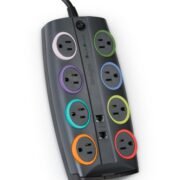 SmartSockets 8-Outlet, 8-Foot Cord, & 3090 Joules Premium Surge Protector (K62691NA)