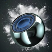 Mini Boost 4 Bluetooth Speaker 4D Mini Electroplating Round Steel Speaker - Multicolor - Pack of 1