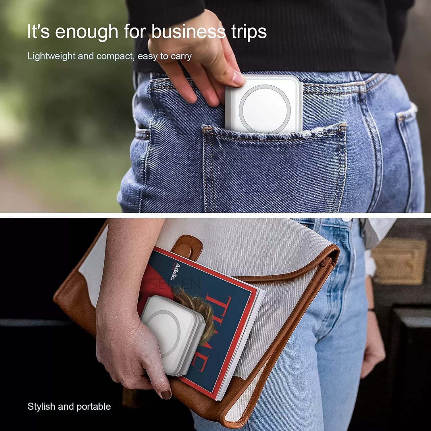 3 in 1 MagSafe compatible Magnetic Foldable Wireless Charger for iPhone 17 to 12 Series | Compatible with AirPods 2/3, Pro2, Pro3 | Compatible with only Apple Watch Series | 23W Charging - Pearl White - Image 8
